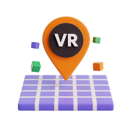 Posizione virtuale  3D Icon