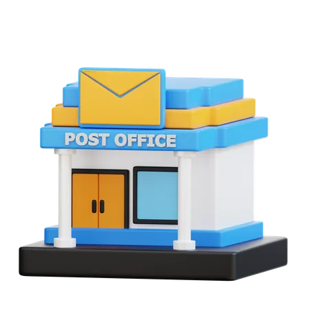 3 D Post Office Illustration 3D Icon