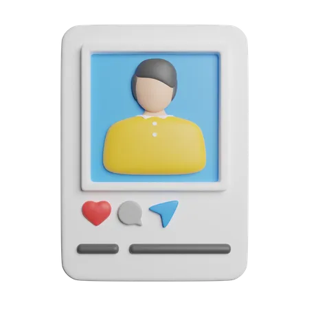 Post Caption Dashboard 3D Icon