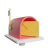 post box 3d illustration