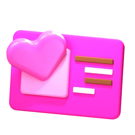 Post Card  3D Icon