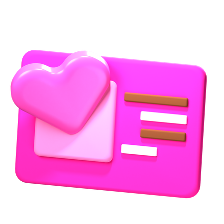 Post Card  3D Icon