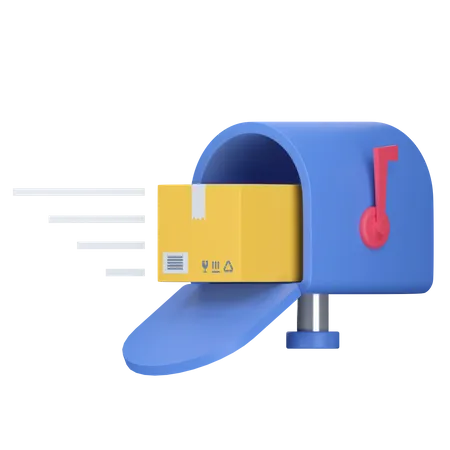 Post Sending Delivery Package 3 D Icon Illustration 3D Icon