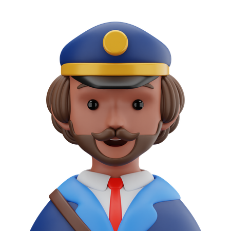 Post Man  3D Icon