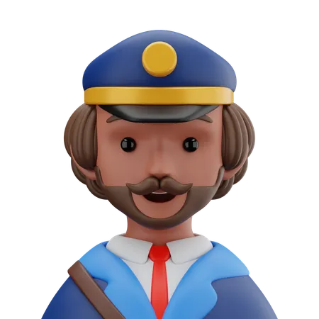 Post Man  3D Icon