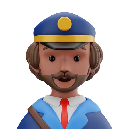 Post Man  3D Icon