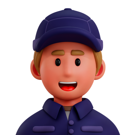 Post Man  3D Icon