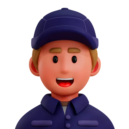 Post Man  3D Icon