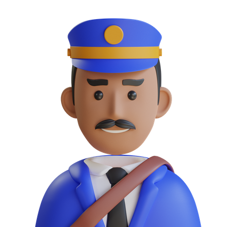 Post Man  3D Icon