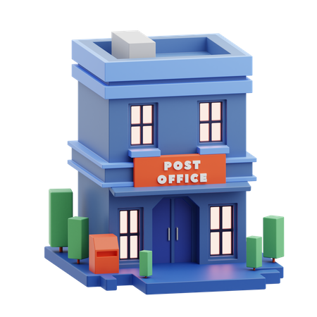 Post Office  3D Illustration