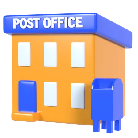 Post Office  3D Illustration