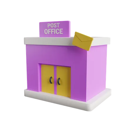 Post Office  3D Illustration