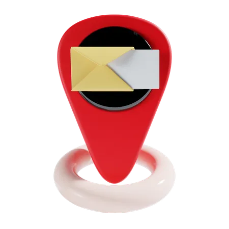 Post Office Location 3 D Icon 3D Icon