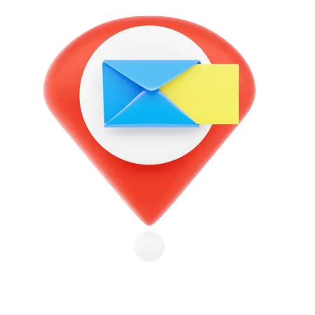 Post Office Pin  3D Icon