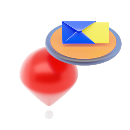 Post Office Pin  3D Icon