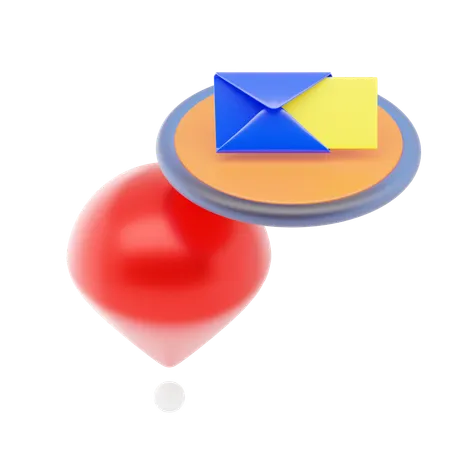 Post Office Pin  3D Icon