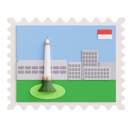 Postage Stamp  3D Icon