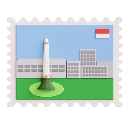 Postage Stamp  3D Icon