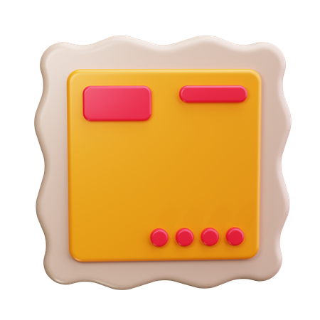 郵便切手  3D Icon