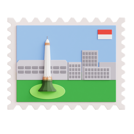 Postage Stamp  3D Icon