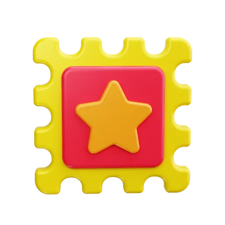 Postage Stamp  3D Icon