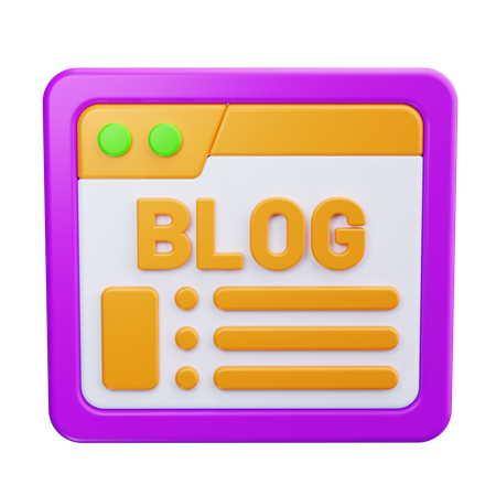 Postagem no blog  3D Icon