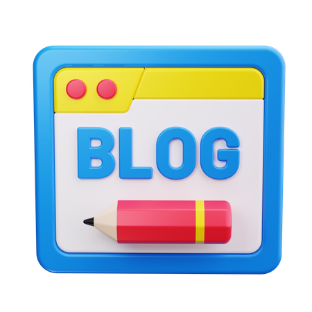 Postagem no blog  3D Icon