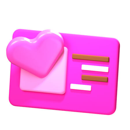 Tarjeta postal  3D Icon