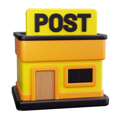 Postamt  3D Icon