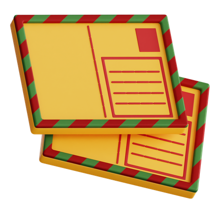 Postcard  3D Icon