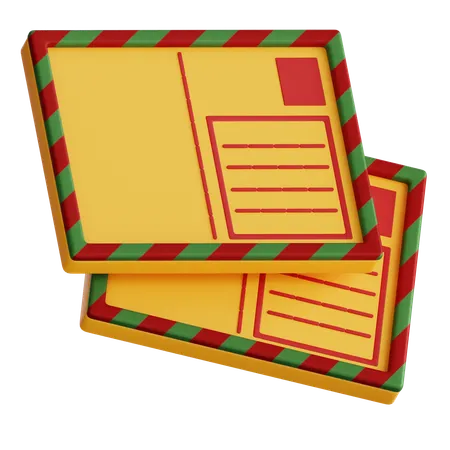 Postcard  3D Icon