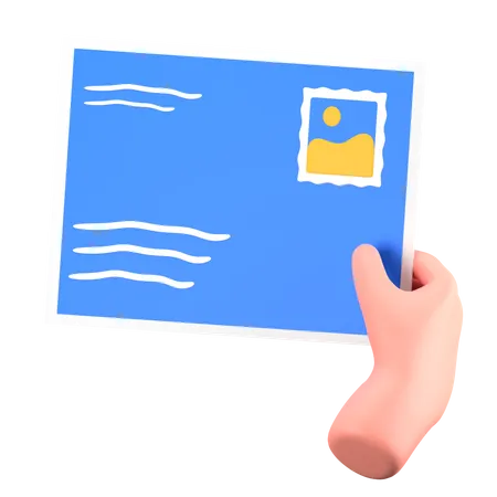 Postcard  3D Icon