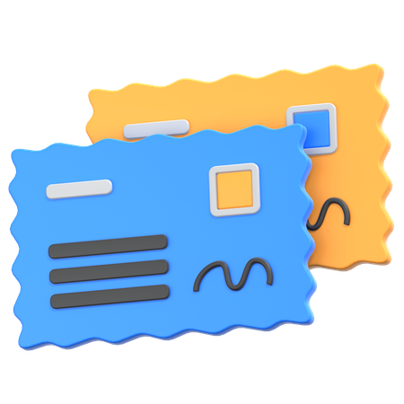 Postcards  3D Icon