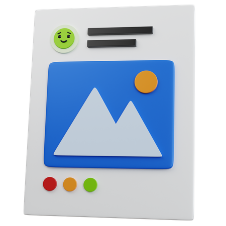 Poste  3D Icon