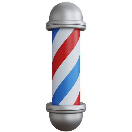 Poste de barbearia  3D Icon