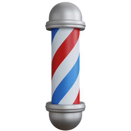 Poste de barbería  3D Icon