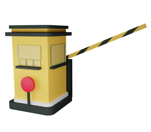 Poste de péage  3D Icon