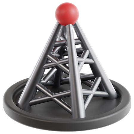 Poste de rede  3D Icon