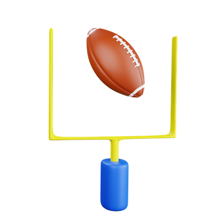 Poste do gol de futebol americano  3D Icon