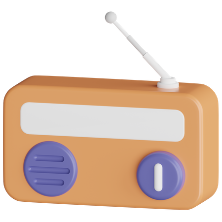 Poste de radio  3D Icon