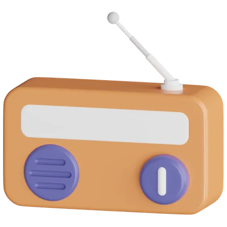 Poste de radio  3D Icon