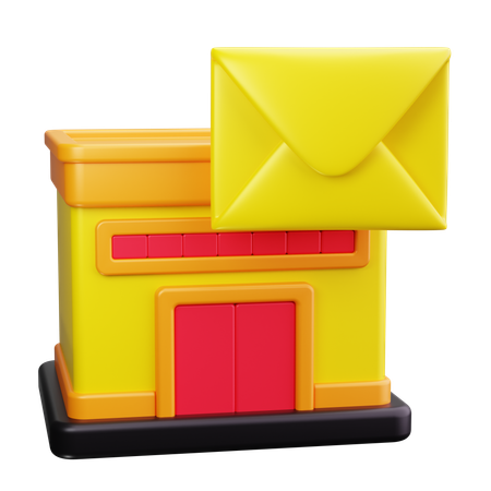 Postgebäude  3D Icon