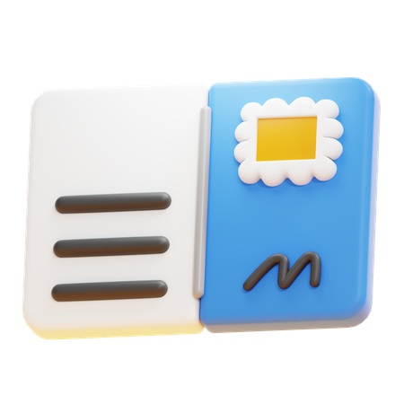 Postkarte  3D Icon