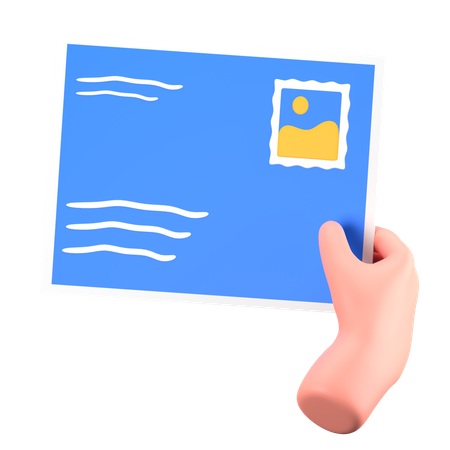 Postkarte  3D Icon