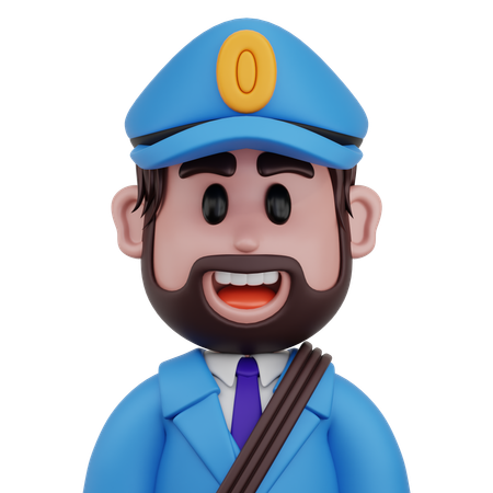 우편 집배원  3D Icon