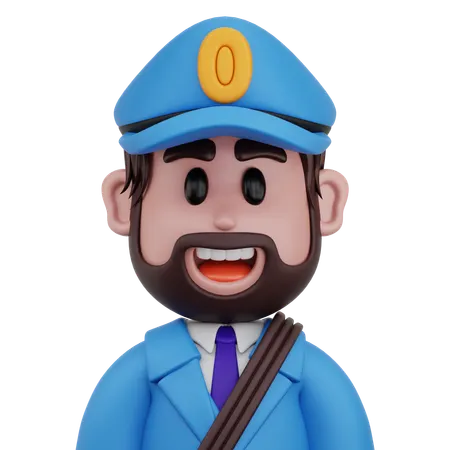 우편 집배원  3D Icon