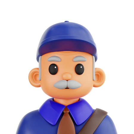 우편 집배원  3D Icon