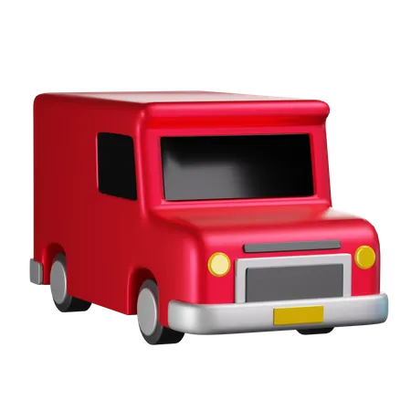 Postman Van  3D Icon