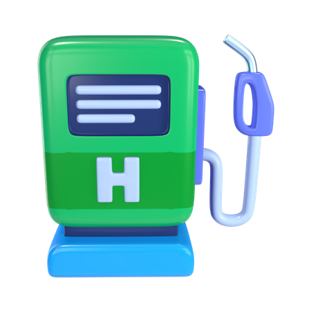 Posto de abastecimento de hidrogênio  3D Icon