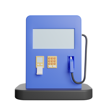 Posto de gasolina  3D Illustration